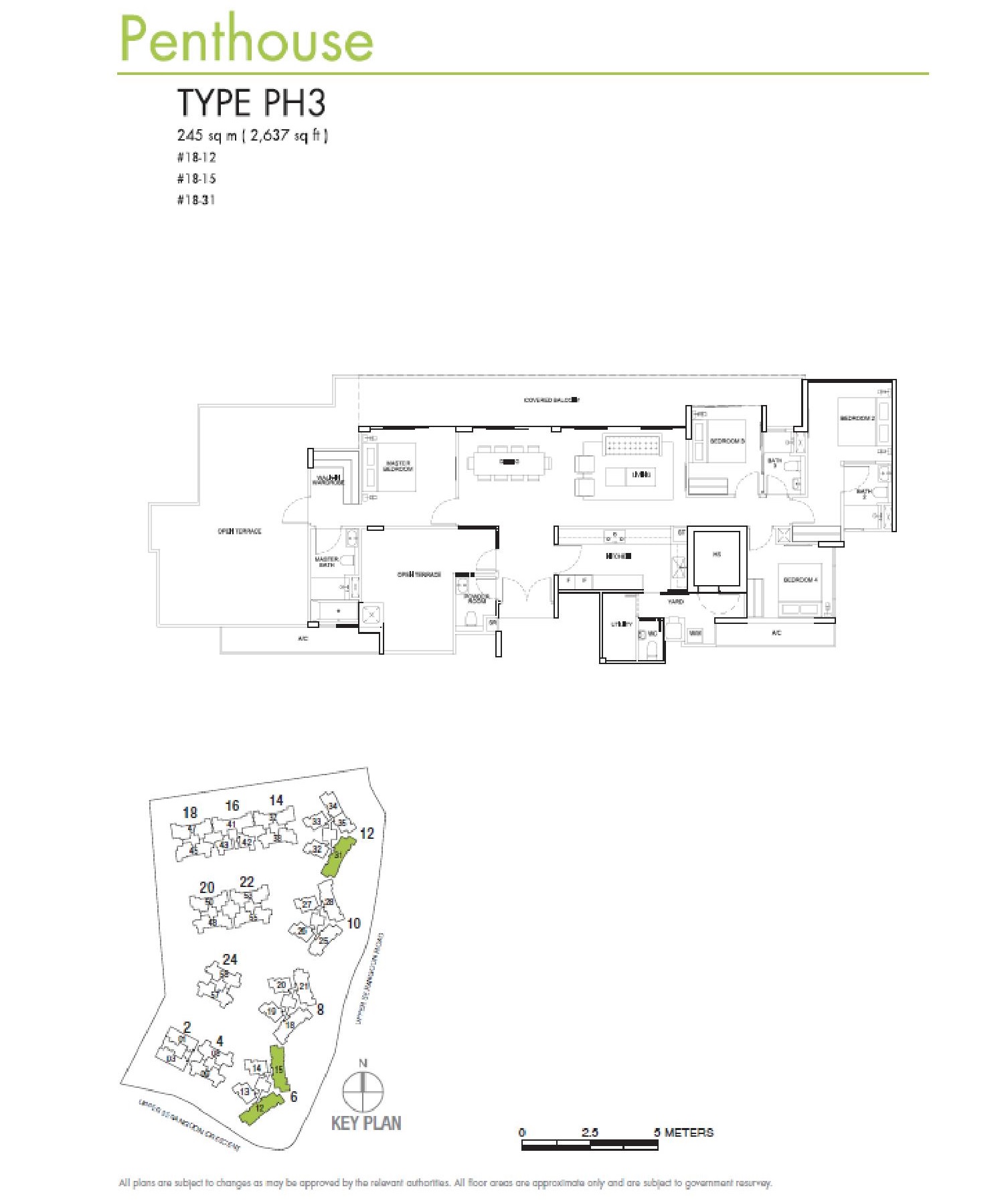 RiverSails 4 Bedroom Penthouse Type PH3 Floor Plans