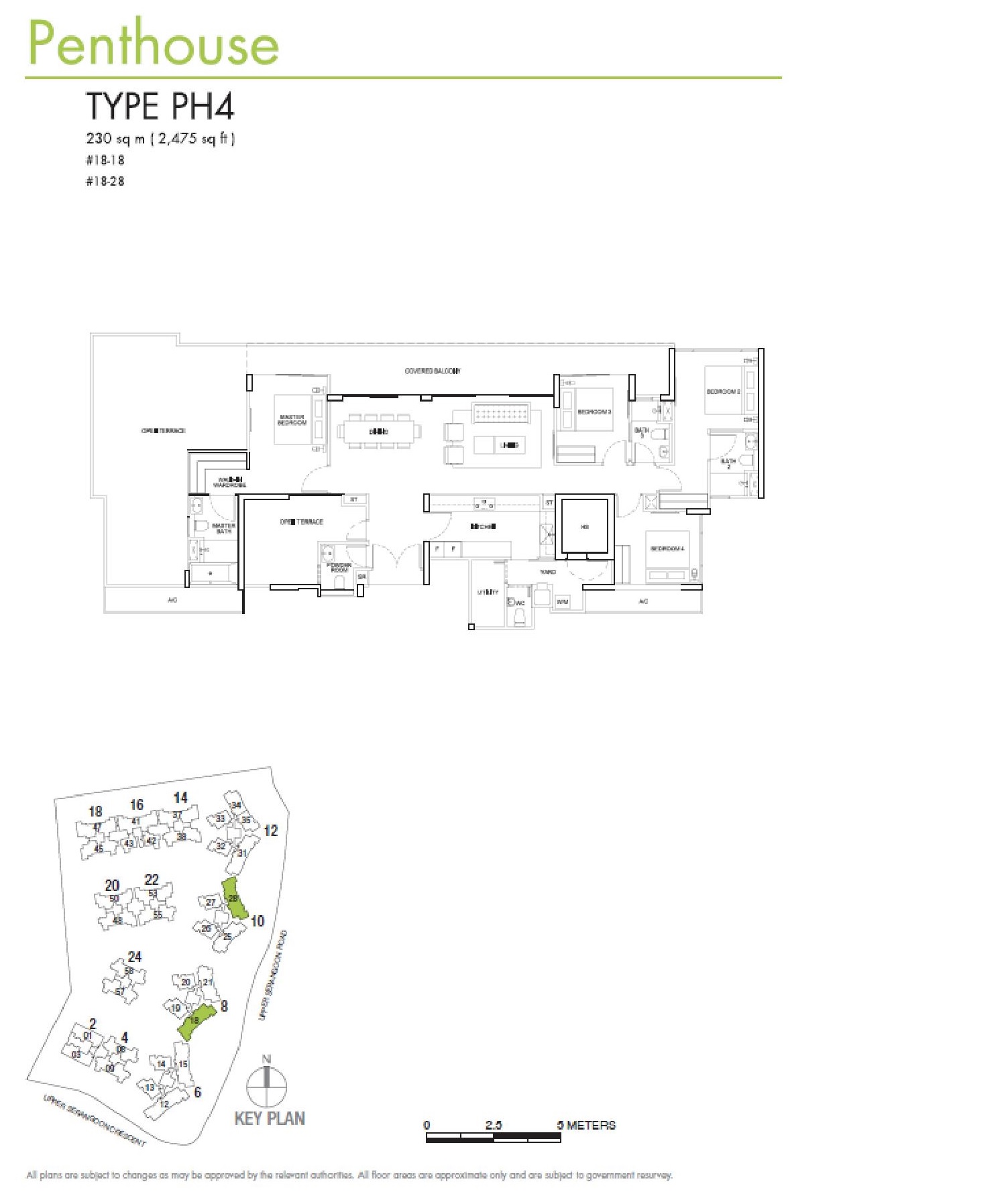 RiverSails 4 Bedroom Penthouse Type PH4 Floor Plans