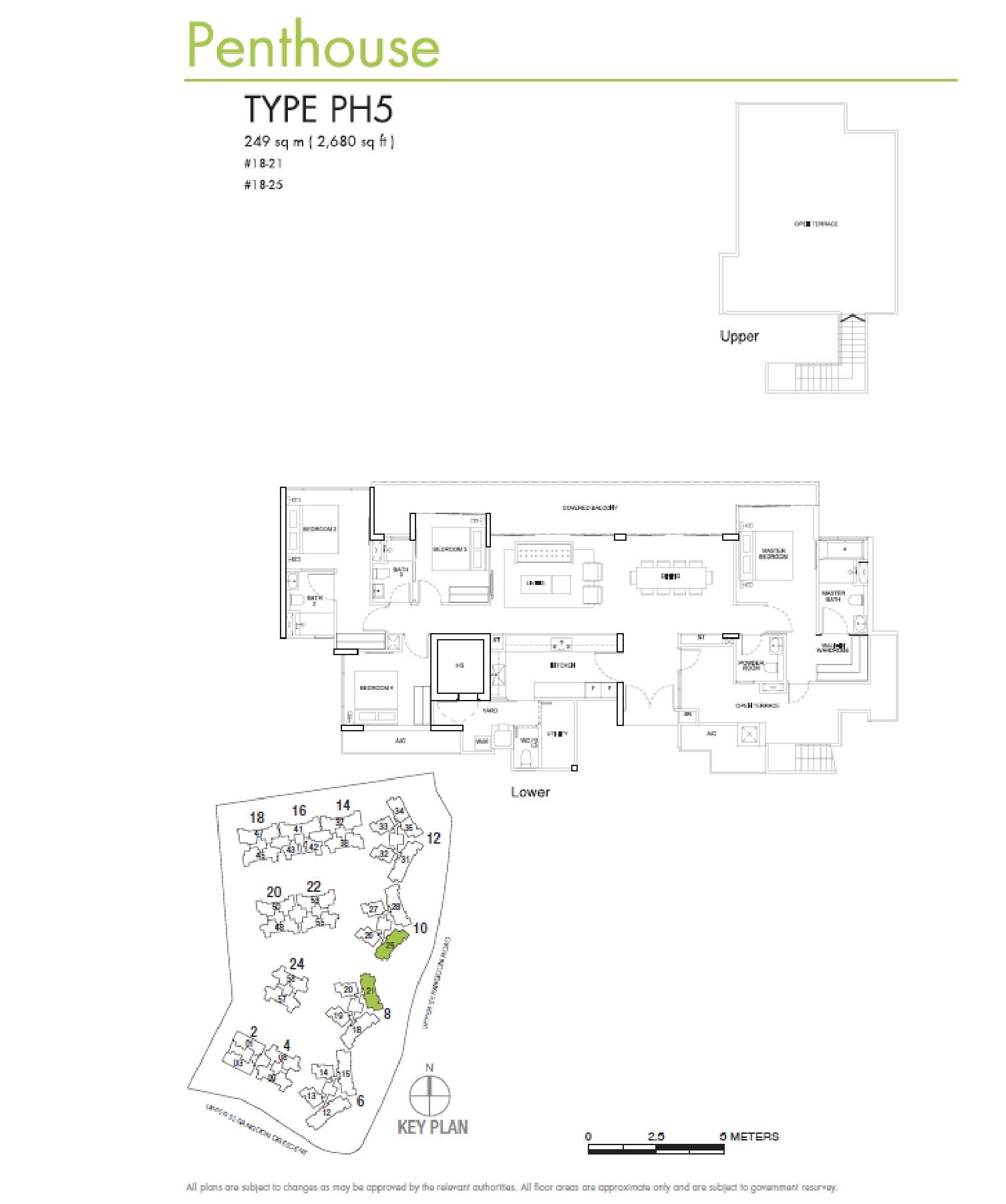 RiverSails 4 Bedroom Penthouse Type PH5 Floor Plans