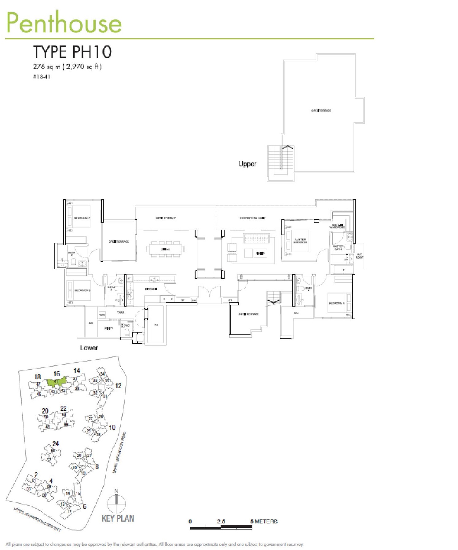 RiverSails 4 Bedroom Penthouse Type PH10 Floor Plans